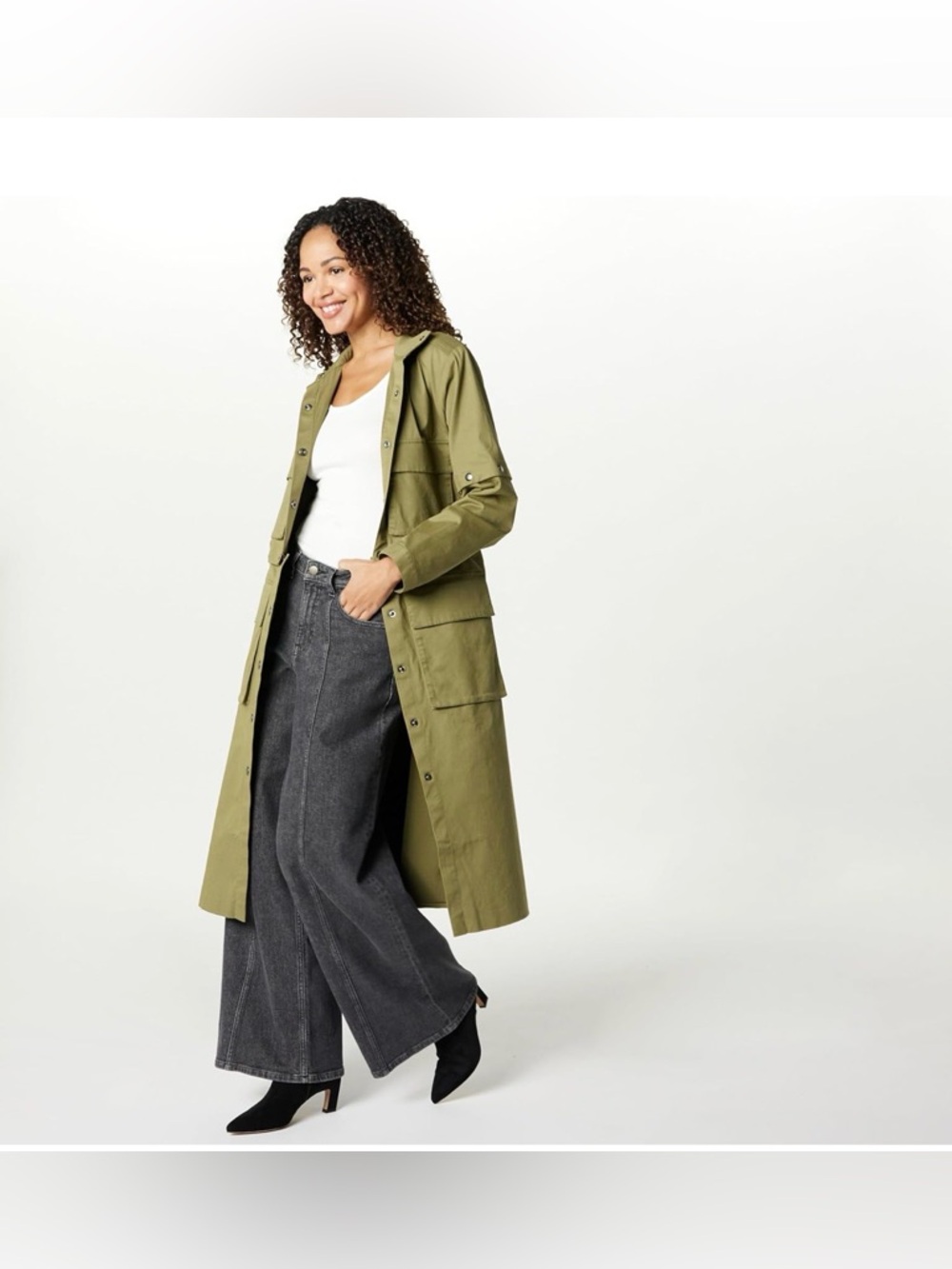 The Drop Womens Convertible Utility Coat - Size S